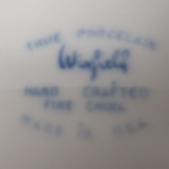 Winfield China BLUE BAMBOO 14 1/2 Inch Rectangular Serving or Meat Platter, USA - Picture 5 of 5